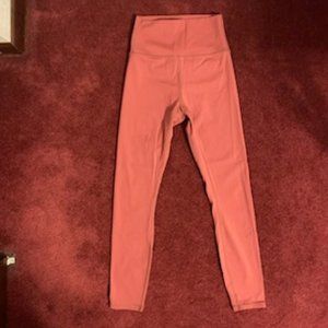 Zyia Active Burnt Orange/Rust Hi-Rise Capri Leggings Size 2
